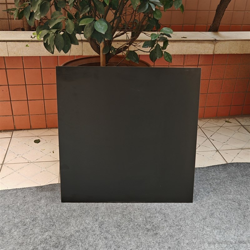 黑白通体全瓷仿古砖800x800哑光纯色平面地砖防滑耐X磨黑白根瓷砖