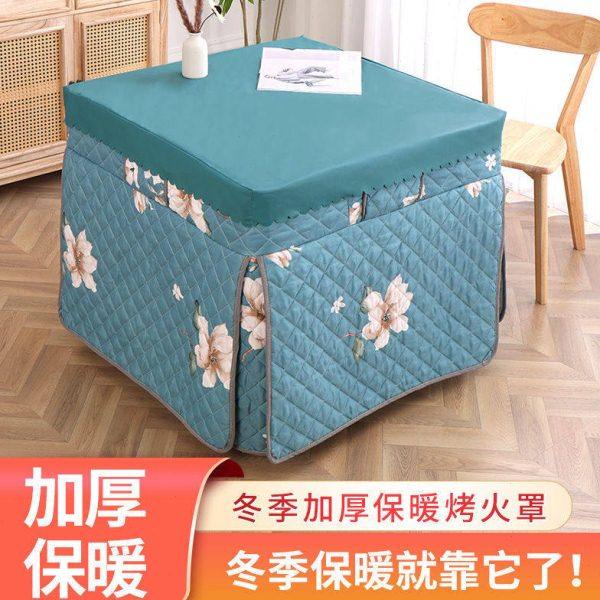 加厚电炉罩烤火桌子罩套家用正方形电烤火炉套罩四方桌取暖桌罩布,居家布艺,微波炉罩,淘宝优惠券,粉丝福利购,淘宝优惠卷