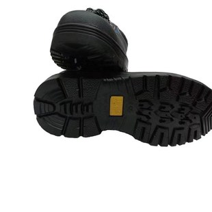 工程施工工鞋 A黑色钢板皮鞋 防砸钢头鞋 防静电劳保鞋