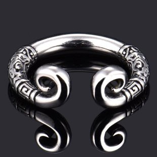 复古紧箍咒尾戒指男士个性孙悟空金箍棒学生潮人单身开口食指环女