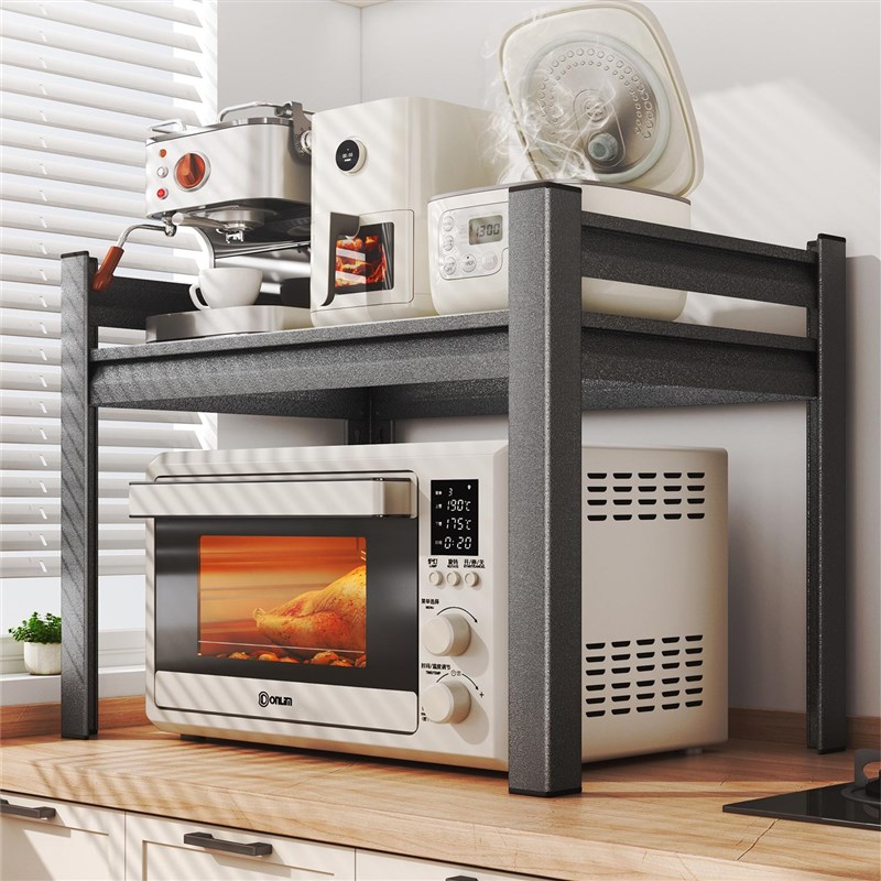 家用厨房a微波炉置物架多功能烤箱电饭煲专用架子台面多层收纳架