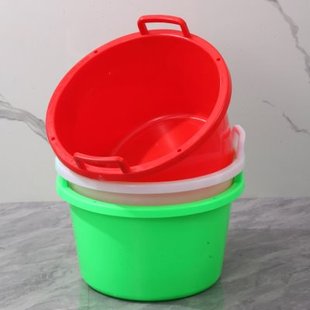 水桶户外登山工地用灰桶大号水泥桶加厚建筑装修油漆砂浆泥工橡胶