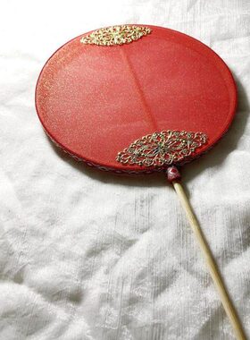 长扇子探清水河网红同款舞蹈道具扇表演演出长柄古风团扇包邮红色