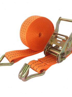 1.5寸双挂钩步步紧拉紧器货物捆绑带固定器紧绳器38mm捆绑器 橙色