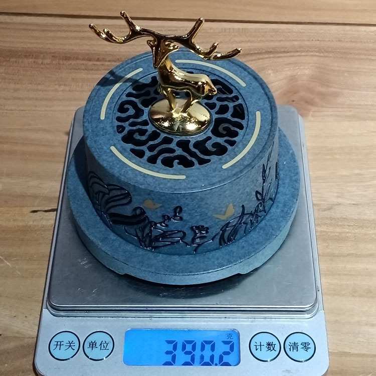 林深见鹿 一鹿(路)有你珀绿套炉提手鹿是合金 其他为铜(现货)