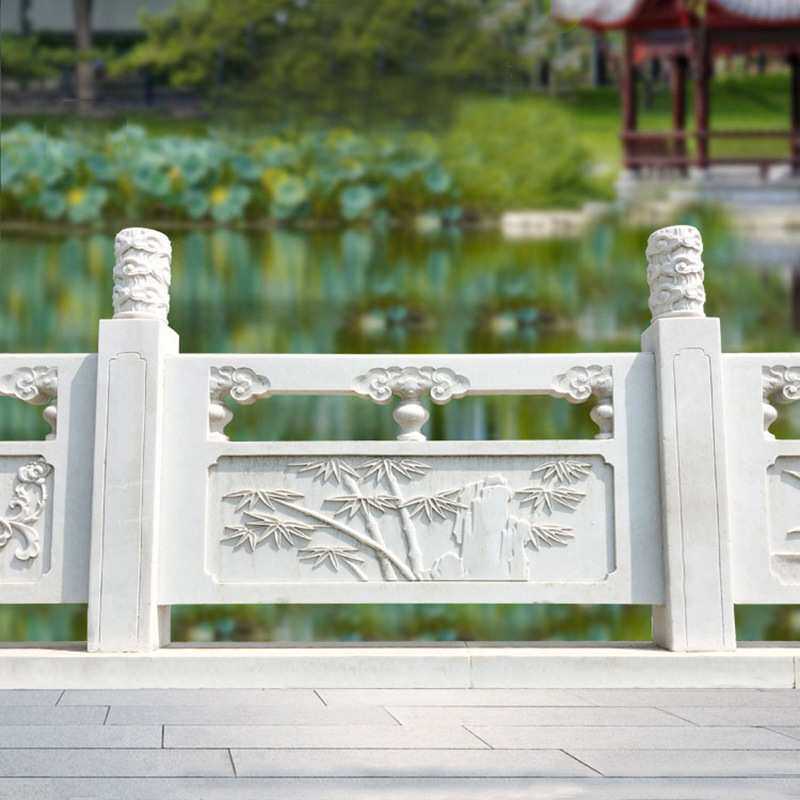 石雕栏杆汉白玉栏板花岗岩围栏青石栏杆大理石升旗台公园河道栏杆