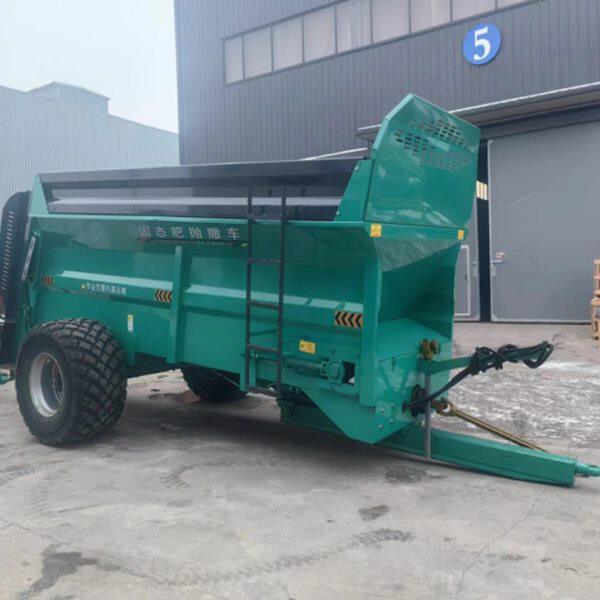 多用途干湿粪便抛粪车 小型家用施机 牵引式牧场粪撒粪机