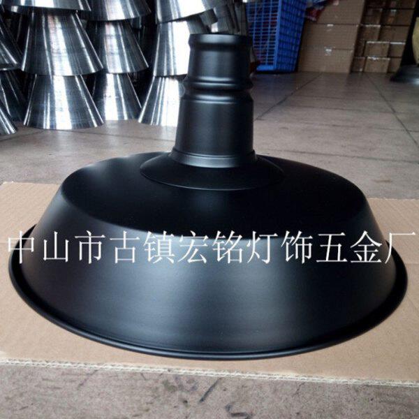 定制客厅绿色黑色灯罩吊灯红色单头工业吧台白色餐厅火锅店吊灯