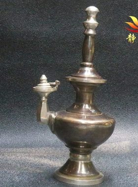 净水瓶全铜青铜供贲巴壶文贲巴壶尼泊尔手工摆件净水壶宝瓶居家