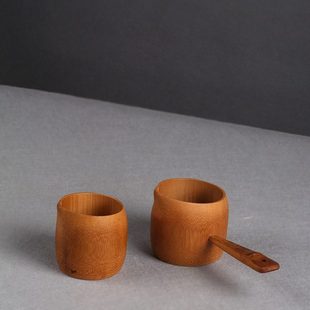 竹筒水勺分茶勺浴佛浇花洗头洗澡短柄水漂公道杯茶杯小酒杯厨房漂