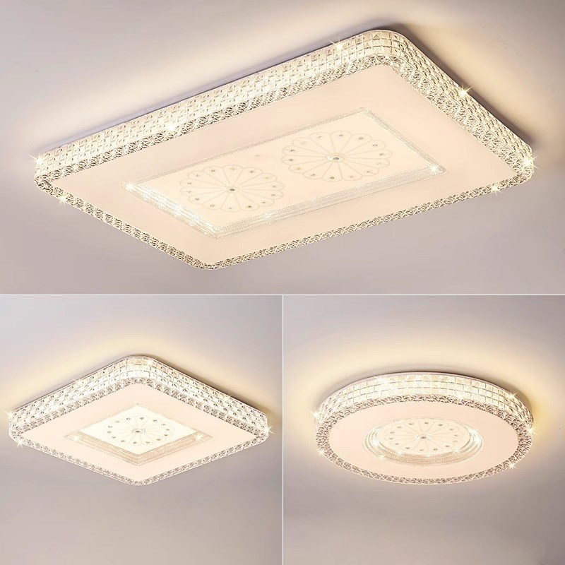 水晶客厅大灯吸顶灯饰2025新款主卧室吊灯具现S代简约大气广东中