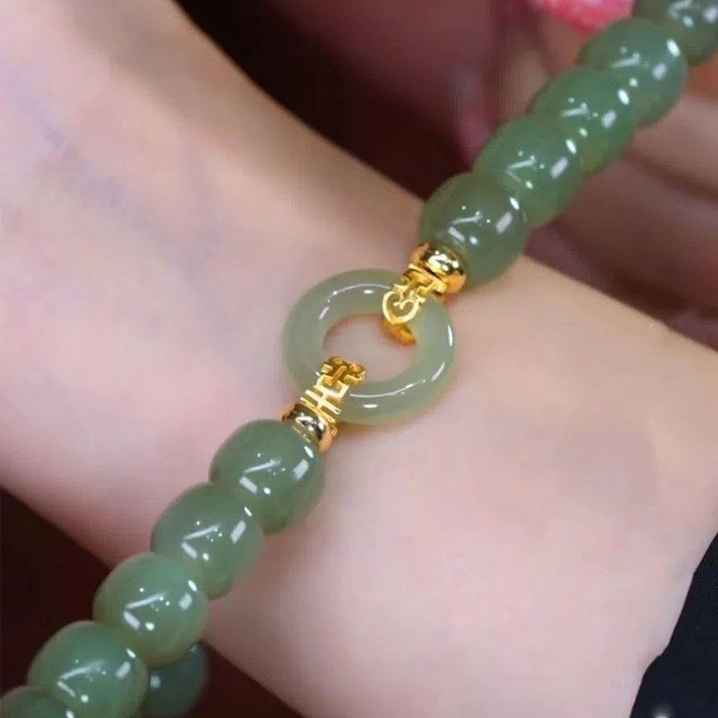 铜合金无镶嵌喜事临门s平安寓意扣手炼女轻奢覆古百搭闺蜜