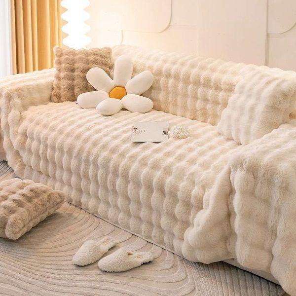 沙发盖布冬季沙发巾全盖一片式毛绒加厚巾全包沙发套罩通用型,居家布艺,沙发垫,淘宝优惠券,粉丝福利购,淘宝优惠卷