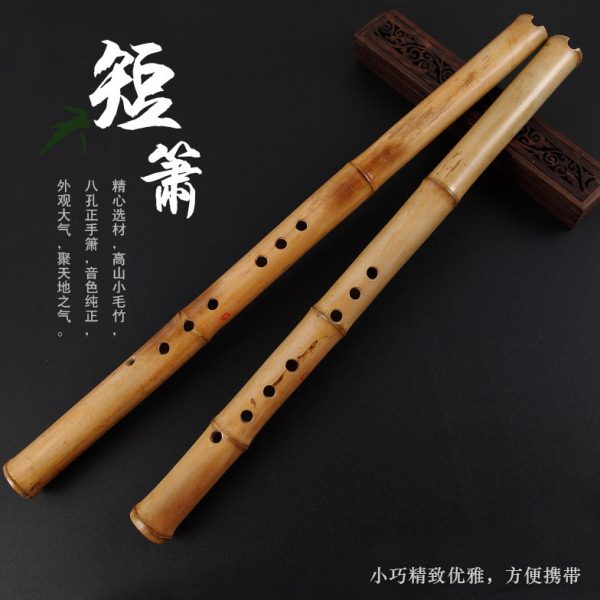 洞箫新款其他短箫初学入门专业金毛竹古八孔f调短萧笛g乐器杨县民图片