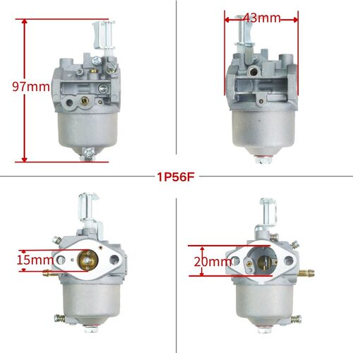 1p56  carburetor for 1P56F1P52F 79-96CC P15Q-2 割草机化油器