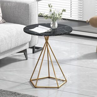 家用客厅轻奢现代创意小桌子圆形茶几50/60/70cm高洽谈圆桌WW284