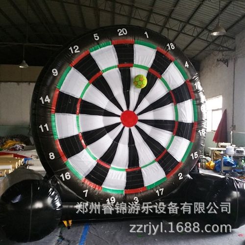 趣味飞镖足球暖场活动道具高尔夫捧球围栏房产游乐气模定制对抗赛