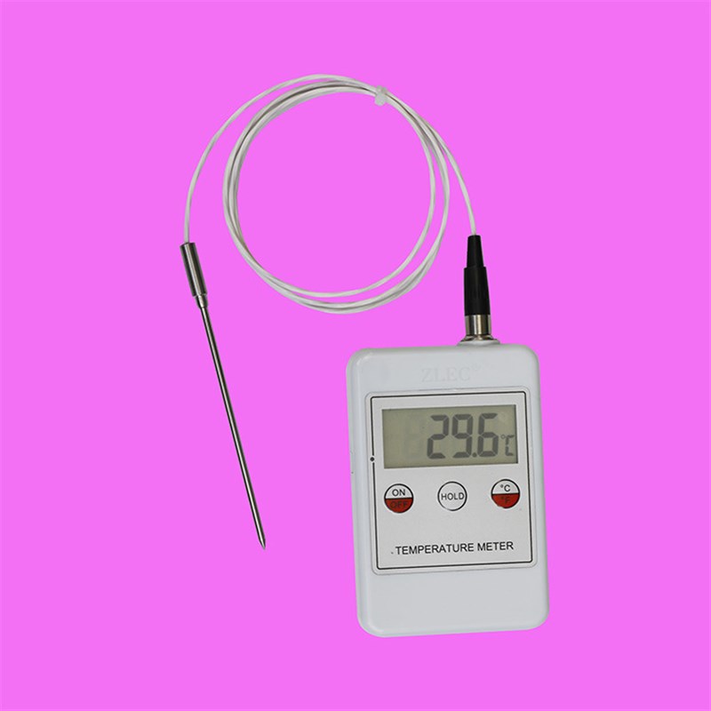 WSN-101手持式 数显温度表 智能PT100热电阻高精度热电偶弹簧线K