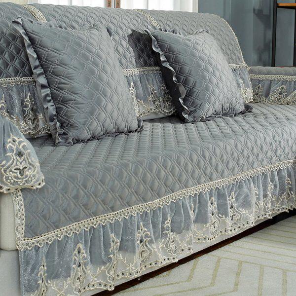 沙发垫冬季毛绒加厚防滑简约四季通用高档欧式贵妃沙发套罩巾座垫