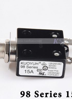 KUOYUH 98 Series 15A搅拌机粉碎机断路器过载保护器3-40Amps可选