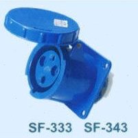 SFE上丰工业插座SF-343 125A 三极暗装直座 IP67 三芯工业插座