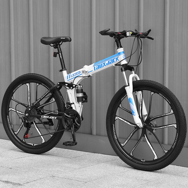 折叠山地自行车男女式24寸成年人越野赛车青少年跑车学生变速单车