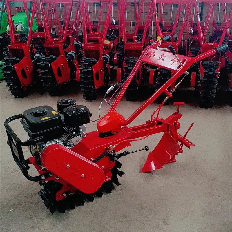 手扶式犁地翻地趟地机 家用小型链轨微耕机 山坡地翻地犁地机