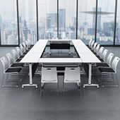 北京办公家具折叠培训桌移动长条桌组合课桌椅培训机构会议桌子