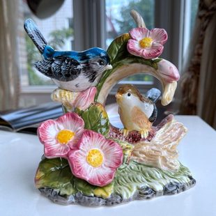 陶瓷新款爱情鸟欧式小摆件创意客厅家居装结婚房间小饰品桌面摆设