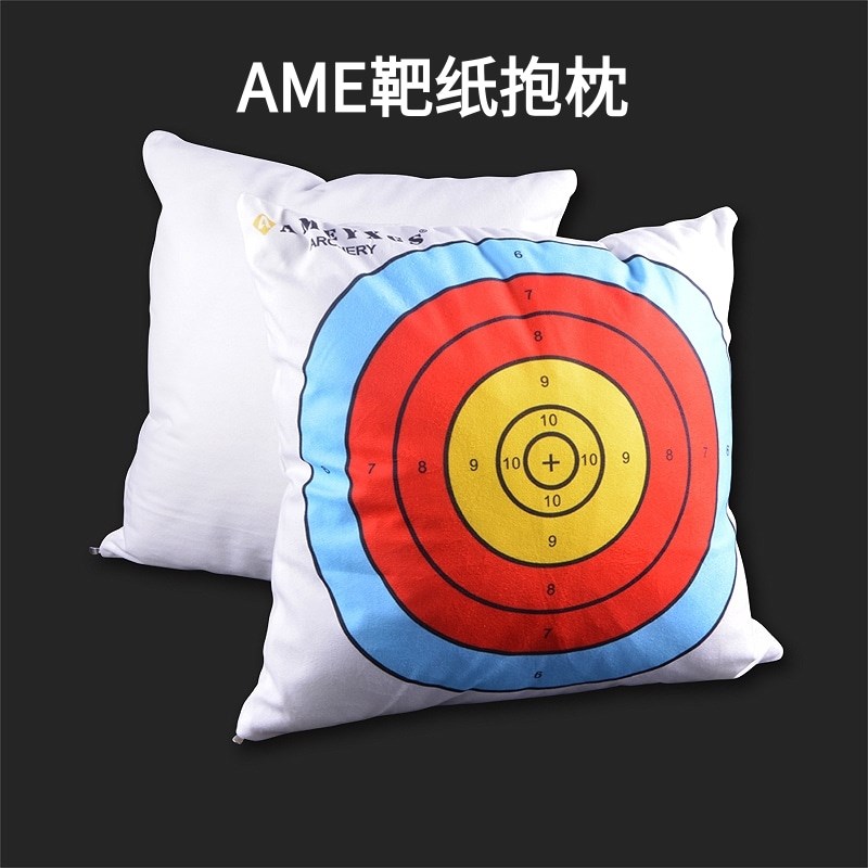 反曲弓复合弓射箭靶纸o办公室抱枕AME箭靶定做靠垫坐垫可拆卸枕套