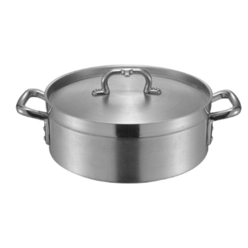 铝汤桶圆形汤煲双耳水桶米桶多用桶配盖复合底适用电磁炉28cm