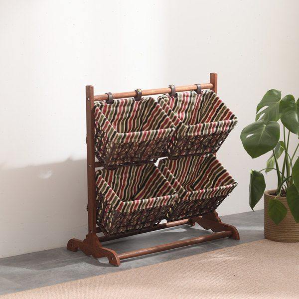藤编杂物置物架多层收纳编织筐直供藤编落地吊篮储物架布艺收纳,收纳整理,阳台置物架,淘宝优惠券,粉丝福利购,淘宝优惠卷