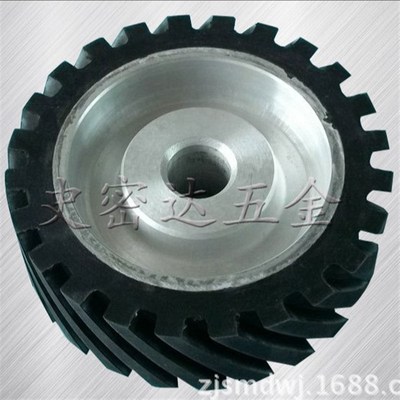 砂带机橡胶轮铝芯太阳轮抛光机橡胶轮砂带套轮抛光机主动轮从动轮