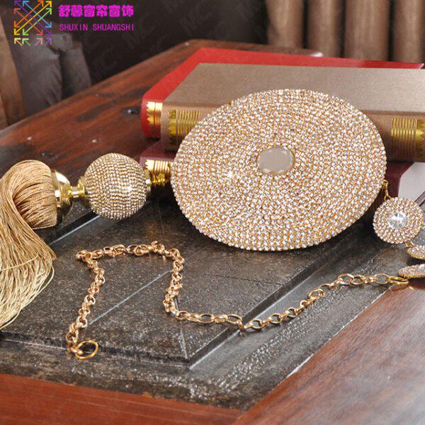 舒馨挂件 档欧式水晶 窗帘绑带挂球配件 工厂 进口流苏吊穗
