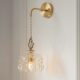 法式 复古黄铜水晶卧室床头壁灯客厅玄关走廊过道衣帽间阳台小吊灯