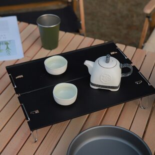 TANXIANJIA户外bc茶桌便捷铝合金超轻折叠桌轻量化露营迷你小桌子