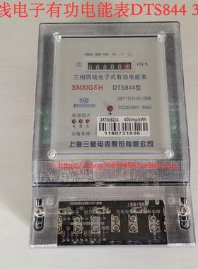三相四线电子式有功电能表DTS844   3*15（60）A