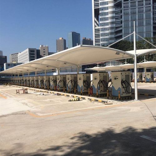 汽车新能源充电桩室外电源线单双枪380v直流快充立柱式商用充电桩