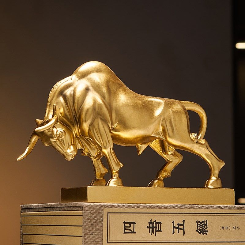 招财牛气冲天桌面老板办公室装饰摆件高端大气上档次高档高级