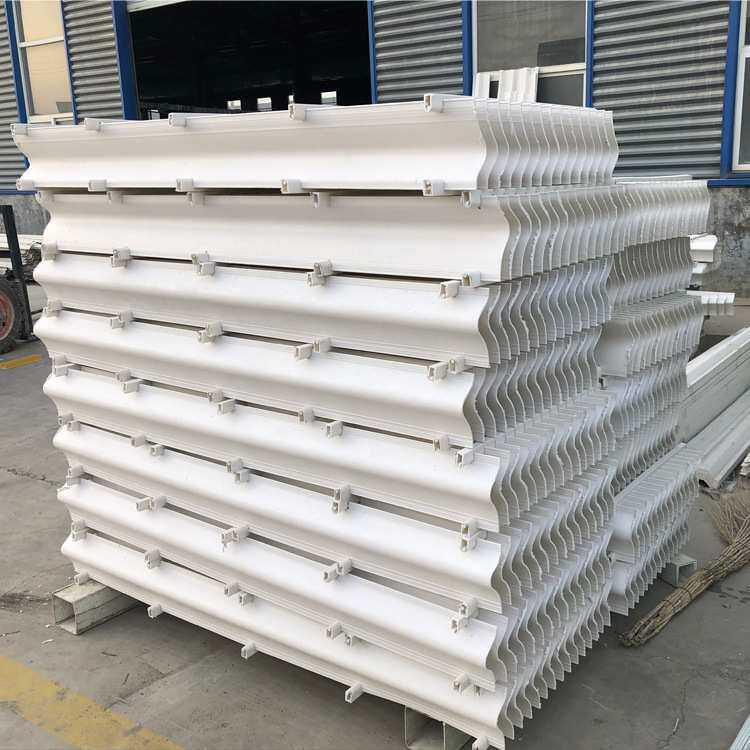 脱硫塔PP除雾器 玻璃钢喷淋塔除雾器S型折流板除雾器不锈钢带钩