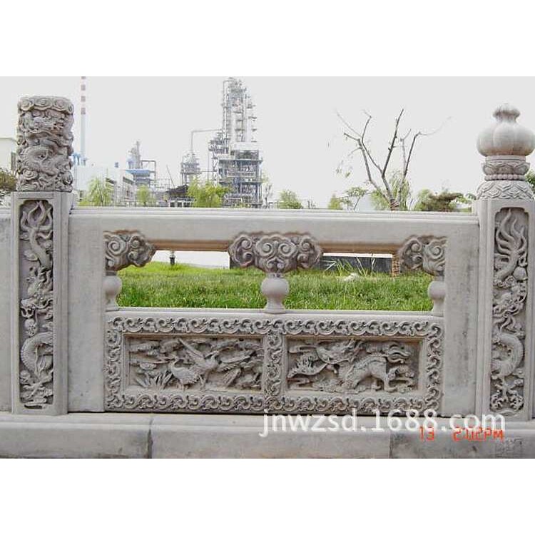 阳台石围栏图片 大桥围栏石雕生产厂家 济宁大理石围栏价格