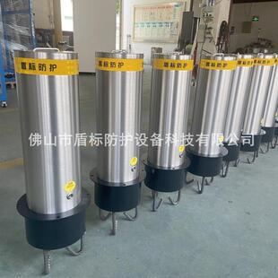 移动柱可单人操作装卸防撞路桩底座与柱体分离移走柱体车辆可通行