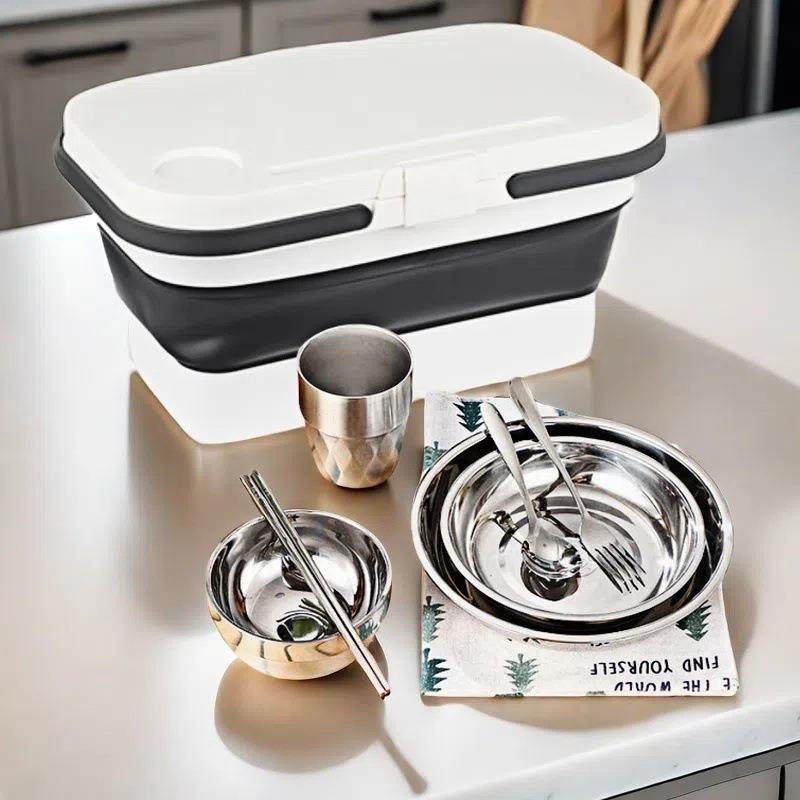 304不锈钢户外便携餐具组合套装露营野餐手提篮盘碗杯筷勺叉碗碟,模玩/动漫/周边/娃圈三坑/桌游,模型制作工具/辅料耗材,淘宝优惠券,粉丝福利购,淘宝优惠卷