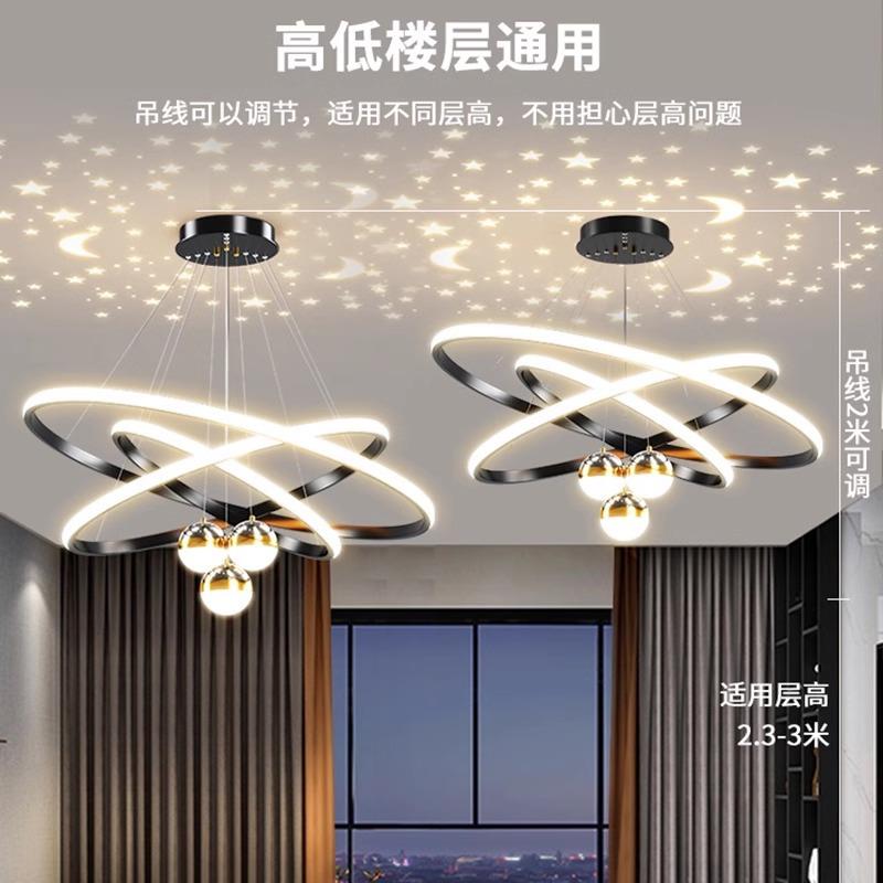家用个性灯具餐吊灯主奢艺术现代轻北欧创意中山灯吊灯客厅风灯饰