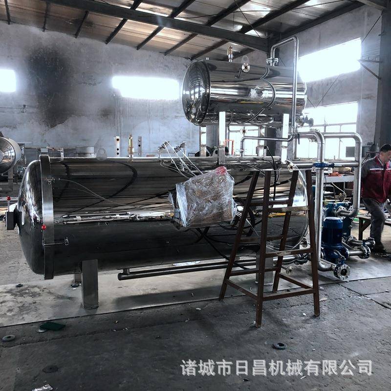 饮料八宝粥玻璃瓶罐头食品杀菌锅蒸汽旋转式杀菌锅现货销售