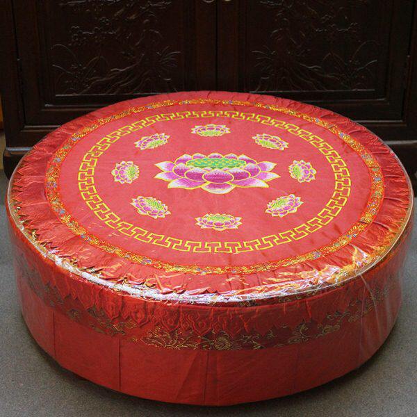 莲花垫禅修跪拜实木方型凳子圆形蒲团包邮