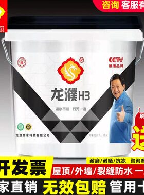 河南龙濮h3s新型纳米防水材料胶J03灰蓝色外墙房顶堵漏裂缝涂料