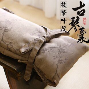 贡缎提花古琴囊 加厚古琴琴囊 有背带有手提带 可背可提古琴衣