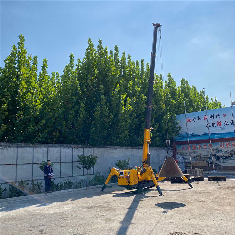 履带蜘蛛吊车 小型可移动吊机 电梯室内楼顶地下室狭小空间蜘蛛吊