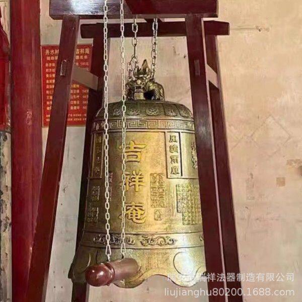 铸造纯铜钟寺庙大铜钟铁钟雕塑摆件 景区广场鼓楼祠堂祈福钟